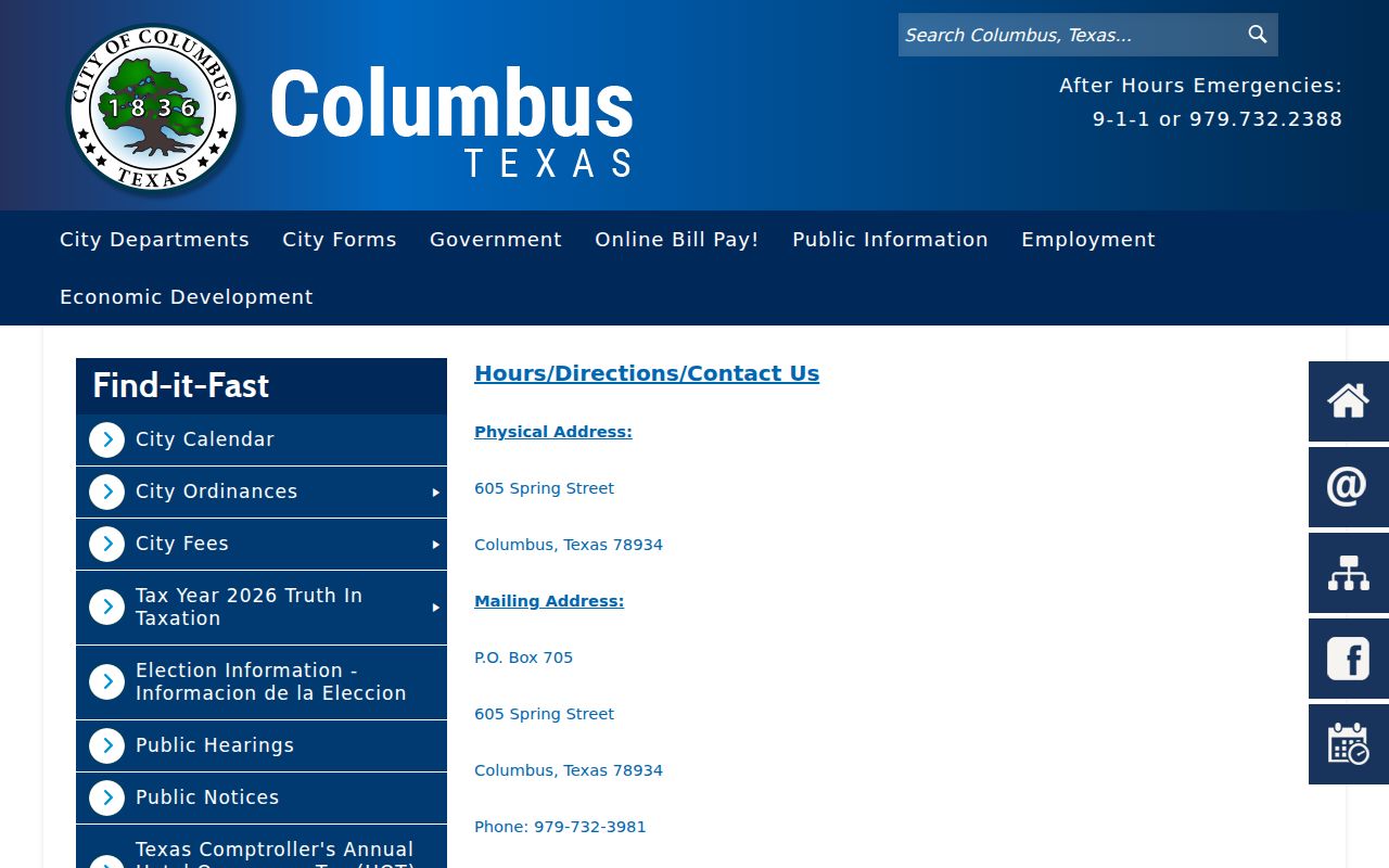 Colorado County traffic warrants: Columbus Municipal Court hours, forms, and FTA link